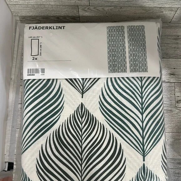 IKEA | Accents | Ikea Fjaderklint Curtains Discontinued Palm